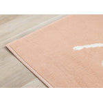 Kids Playing Board Area Rug - Pink Cream - 5' X 8'