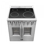 Forno Galiano 30" Stainless Steel French Door Electric Range With True Convection And Air Fry (4.32 Cu. Ft.) - FFSEL6917-30
