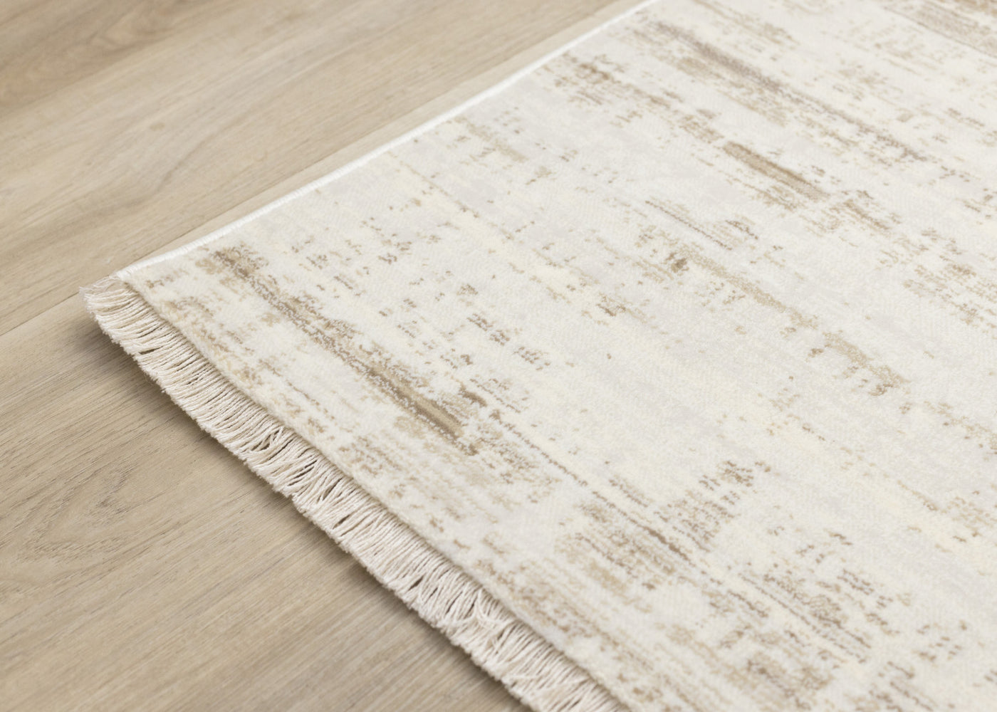 Sterling Modern Teardrop Area Rug - Brown Cream - 5' X 8'