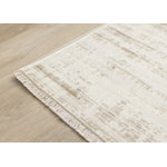 Sterling Modern Teardrop Area Rug - Brown Cream - 5' X 8'