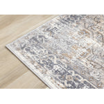 Elegant Traditional Area Rug - Grey Brown - 8' X 11'