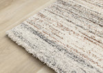 Marquee Soft Contemporary Area Rug - Cream Rust - 5' X 8'