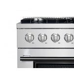Forno Marco 36" Stainless Steel Dual Fuel Range with True Convection (5.36 Cu. Ft.) - FFSGS6197-36
