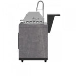 Forno Rimini Gray Countertop Outdoor Kitchen with 30" 62,600 BTU BBQ and Beverage Centre - FODKT2544BLK