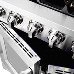Forno Capriasca 36" Stainless Steel French Door Freestanding Gas Range (5.36 Cu. Ft.) - FFSGS6460-36