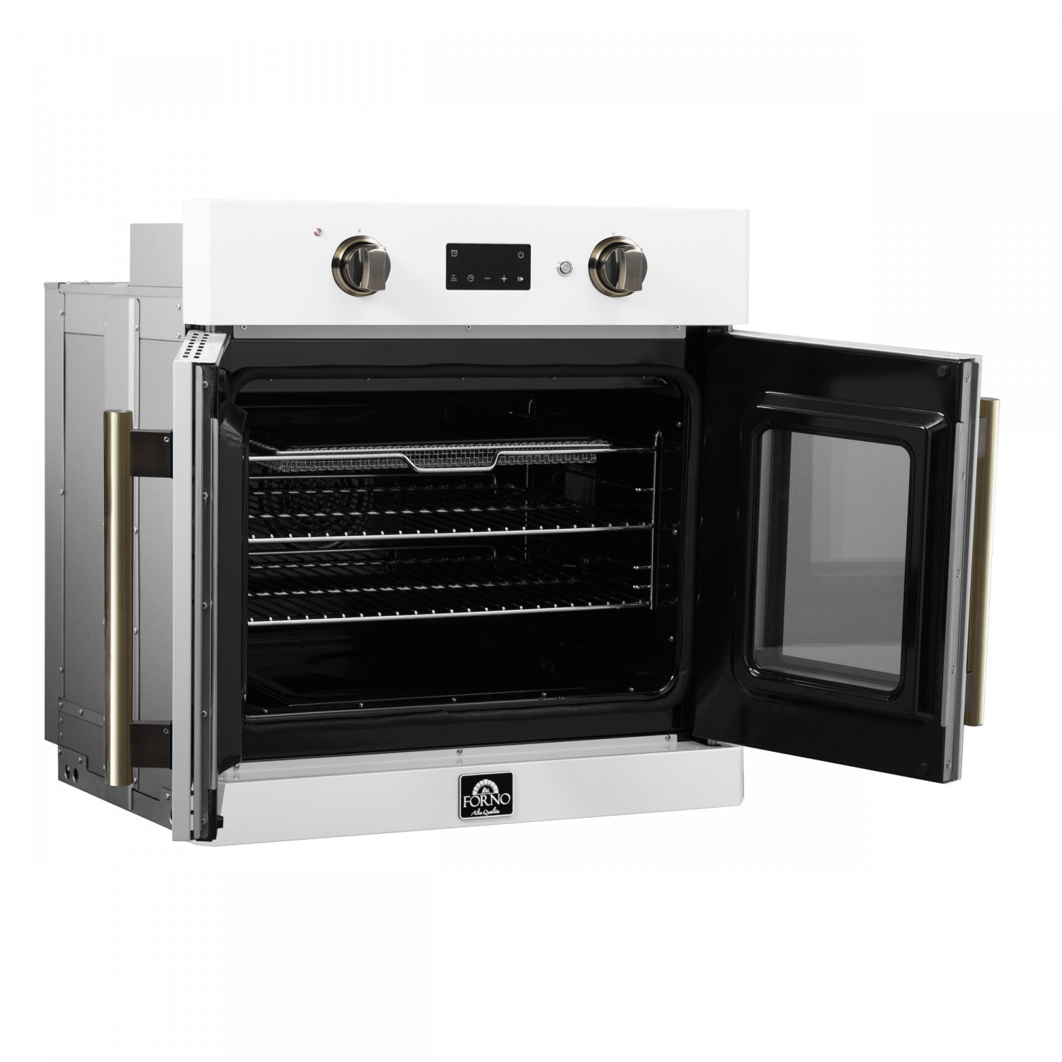 Forno Asti White 30" Electric Wall Oven with True Convection and Air Fry (3.68 Cu. Ft.) - FBOEL1333-30WHT