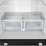 Forno Gallipoli 31" 17.5 Cu.Ft. Black French Door Refrigerator with Ice Maker - FFFFD1974-31BLK