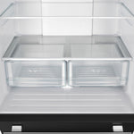 Forno Gallipoli Black French Door Refrigerator with Ice Maker (17.5 Cu. Ft.) - FFFFD1974-31BLK