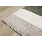 Maui Contemporary Geometric Area Rug - Cream Green - 5' X 8'