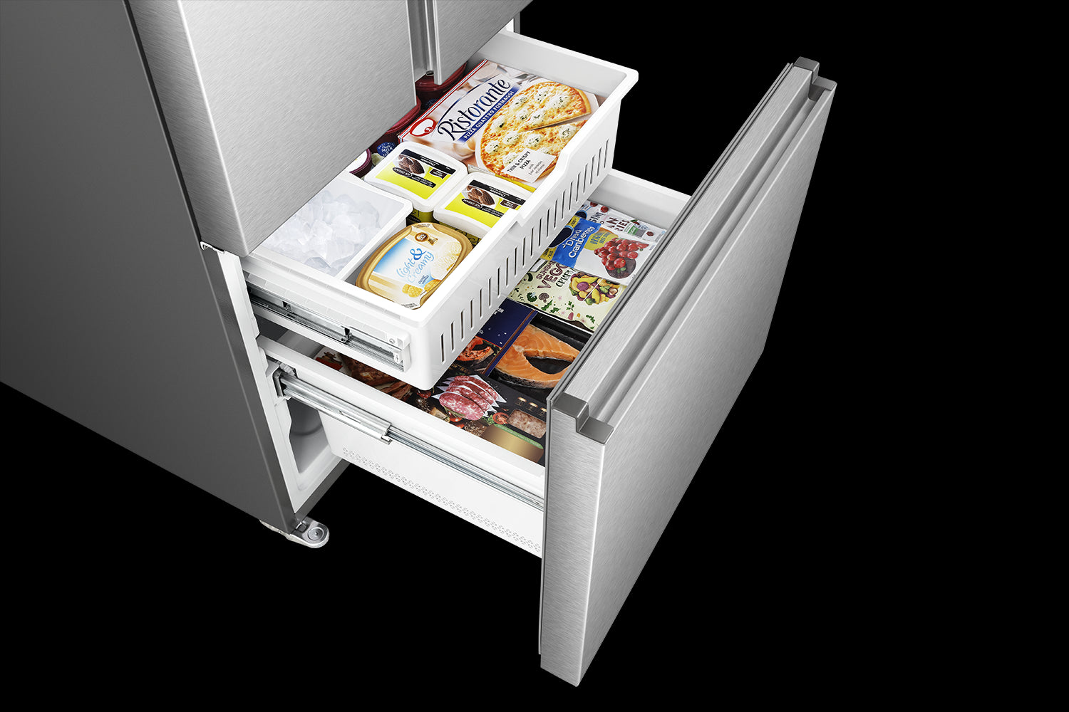 Hisense 31.5" 22.1 Cu. Ft. Stainless Steel French Door Refrigerator - RF22B3FSE