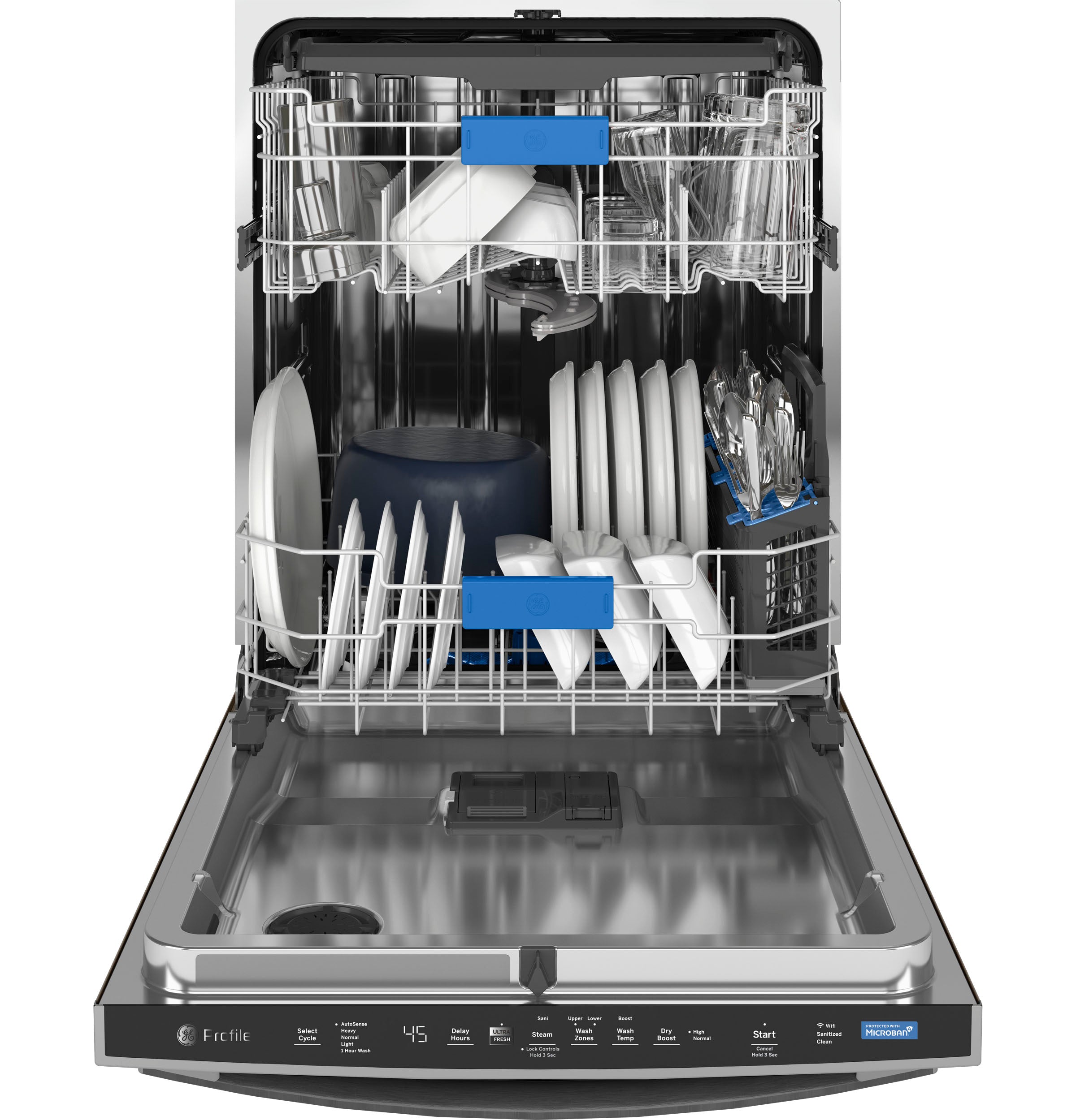 GE Profile Fingerprint Resistant Stainless Steel UltraFresh System 24" Dishwasher - PDT755SYRFS
