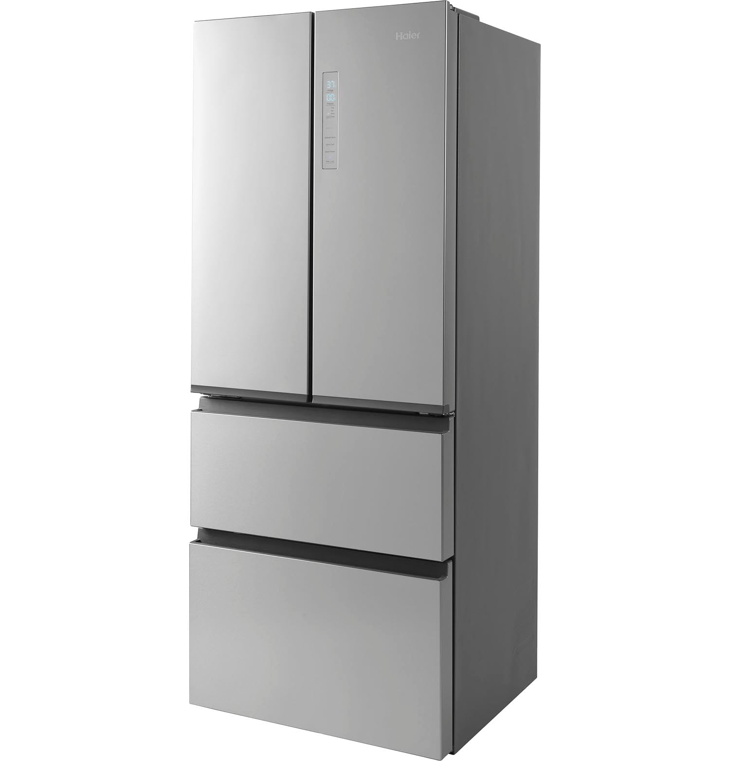 Haier 27.75" 14.5 Cu. Ft. Fingerprint Resistant Stainless Steel 4-Door French Door Refrigerator - QJS15HYRFS