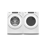 Whirlpool White Front-Load Washer (5.0 cu. ft.) & Electric Heat Pump Dryer (7.4 cu. ft.) - WFW560CHW/YWHD560CHW