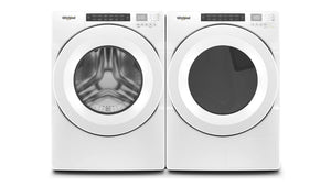 Whirlpool White Front-Load Washer (5.0 cu. ft.) & Electric Heat Pump Dryer (7.4 cu. ft.) - WFW560CHW/YWHD560CHW