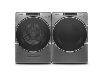 Whirlpool Chrome Shadow Front-Load Washer (5.8 cu. ft.) & Electric Dryer (7.4 cu. ft.) - WFW8620HC/YWED8620HC