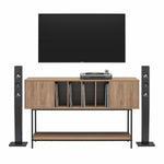 Cooper Media Credenza/DJ Stand - Walnut