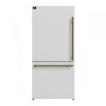Forno Milano 62" White 2-piece Freestanding Dual Bottom Freezer Refrigerator (34.4 Cu. Ft.) - FFFFD1787-60WHT