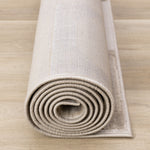 Logan Contemporary Modern Area Rug - 8' X 11' - Beige/Cream