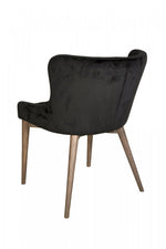 Lunvik Dining Chair - Black Velvet - Set of Two