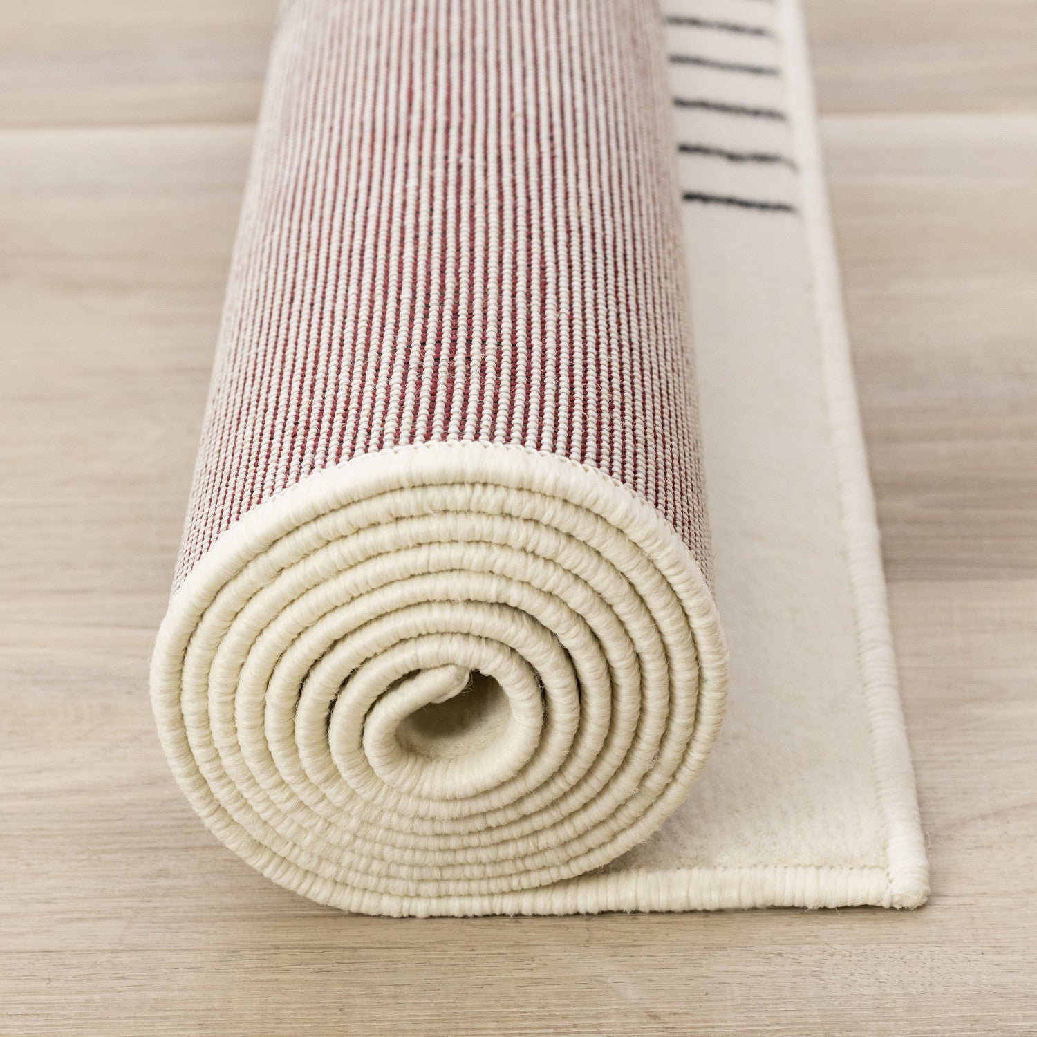 Functional Modern Soundwaves Area Rug - White Black - 5' X 8'