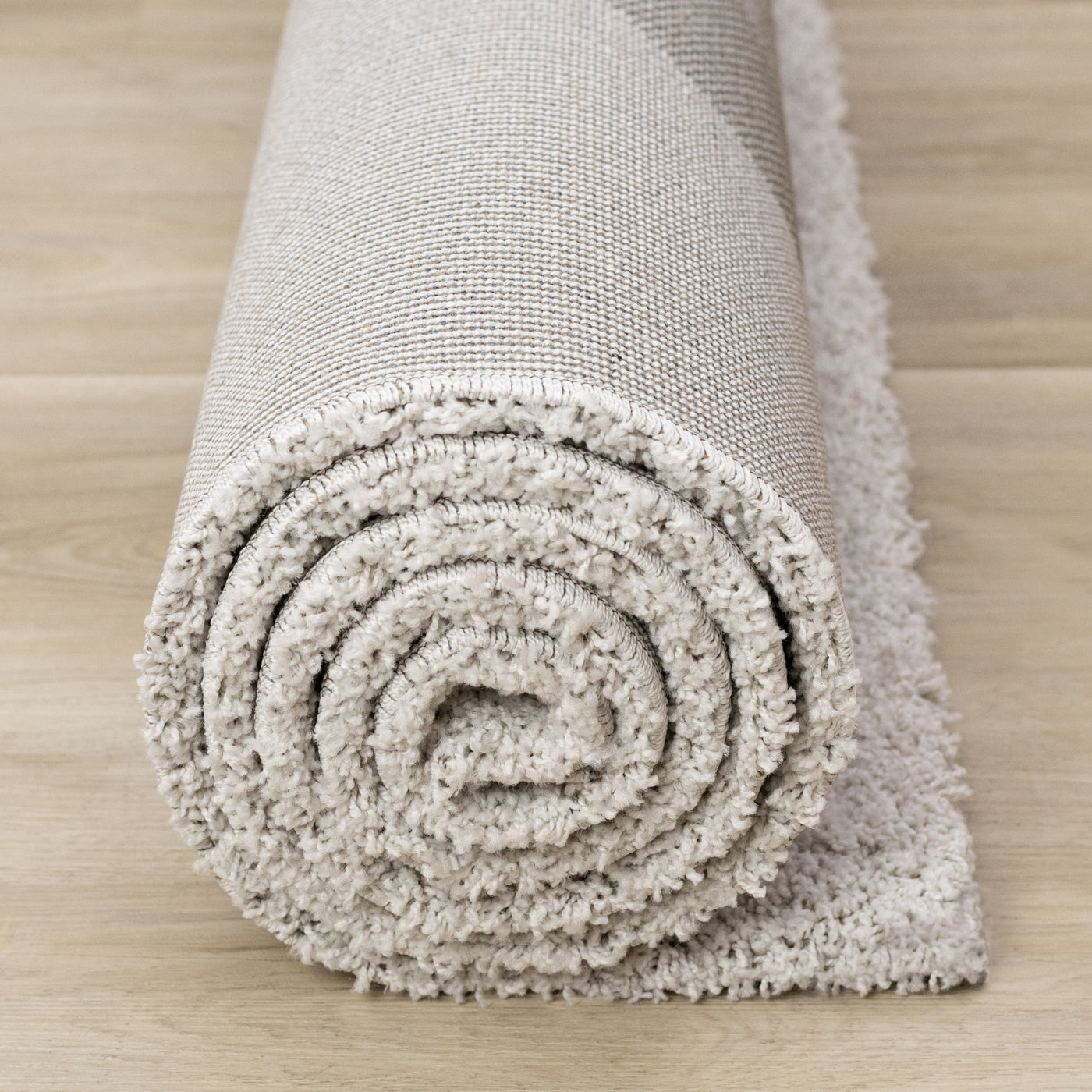 Misha Modern Geometric Area Rug - White Grey - 5' X 8'