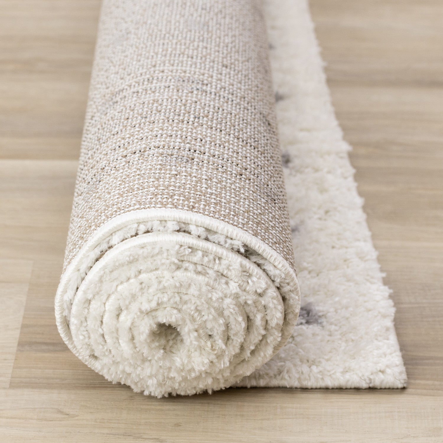 Palmer Casual Contemporary Speckled Area Rug - White Grey - 8' X 11'