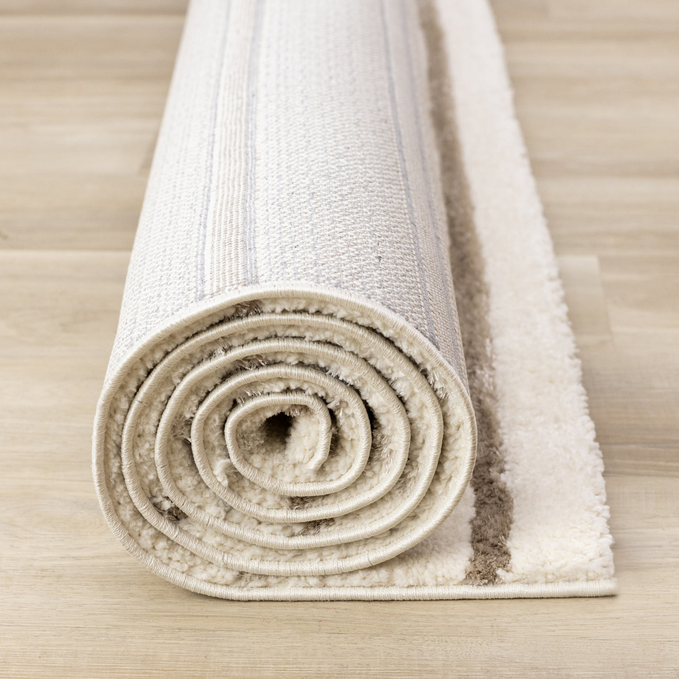 Sasha Soft Modern Lines Area Rug - Cream - 5' X 8'