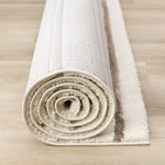 Sasha Soft Modern Lines Area Rug - Cream - 5' X 8'