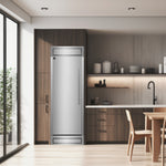 Forno Maderno 28" Stainless Steel Built-In Convertible Refrigerator/Freezer with Left Swing Door (13.6 Cu. Ft.) - FFFFD1722-32LS