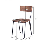 Eberlinn Dining Chair - Matte Brown - Set of Two