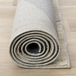 Recycled Polyester Modern Teardrop Area Rug - Blue Grey - 5' X 8'