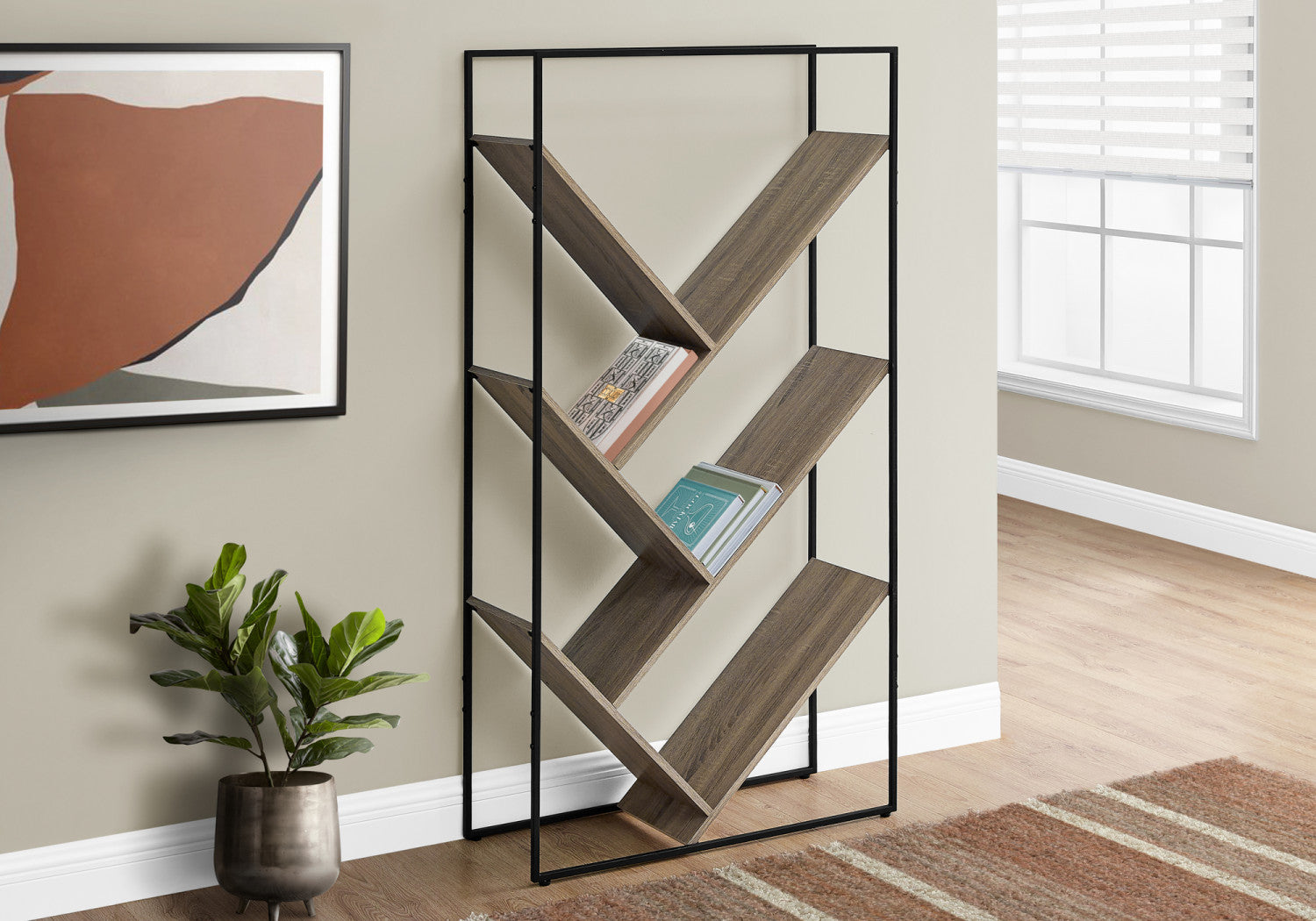 Sova Bookcase - Dark Taupe