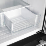Forno Gallipoli 31" 17.5 Cu.Ft. Black French Door Refrigerator with Ice Maker - FFFFD1974-31BLK