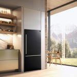 Forno Milano 31" Black Bottom Freezer Refrigerator with Right Swing Door (17.2 Cu. Ft.) - FFFFD1785-31BLK