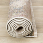 Micah Modern Galaxy Area Rug - 5' X 8' - Cream/Grey/Blue