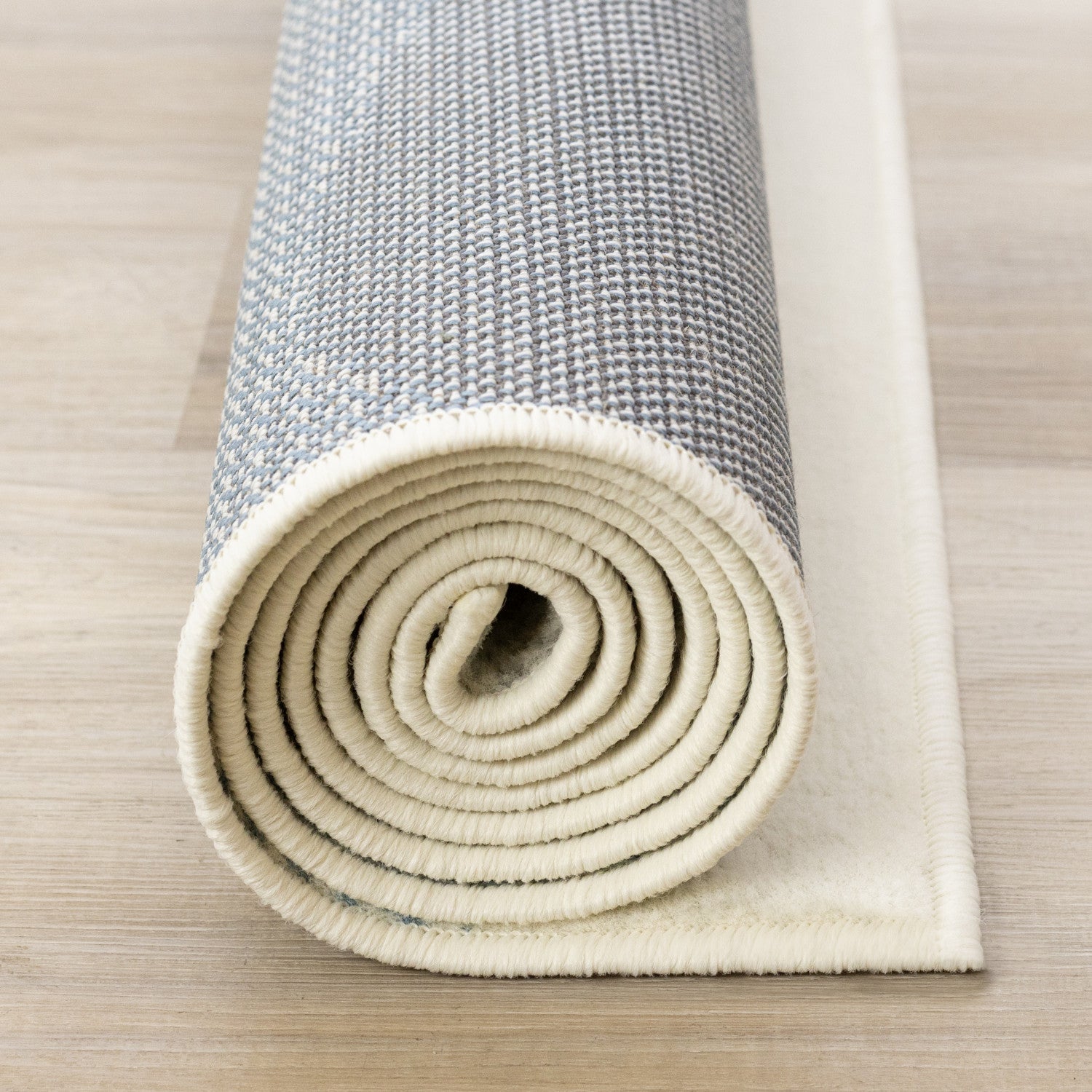 Kids Baby Penguin Area Rug - Grey Blue - 4' X 6'