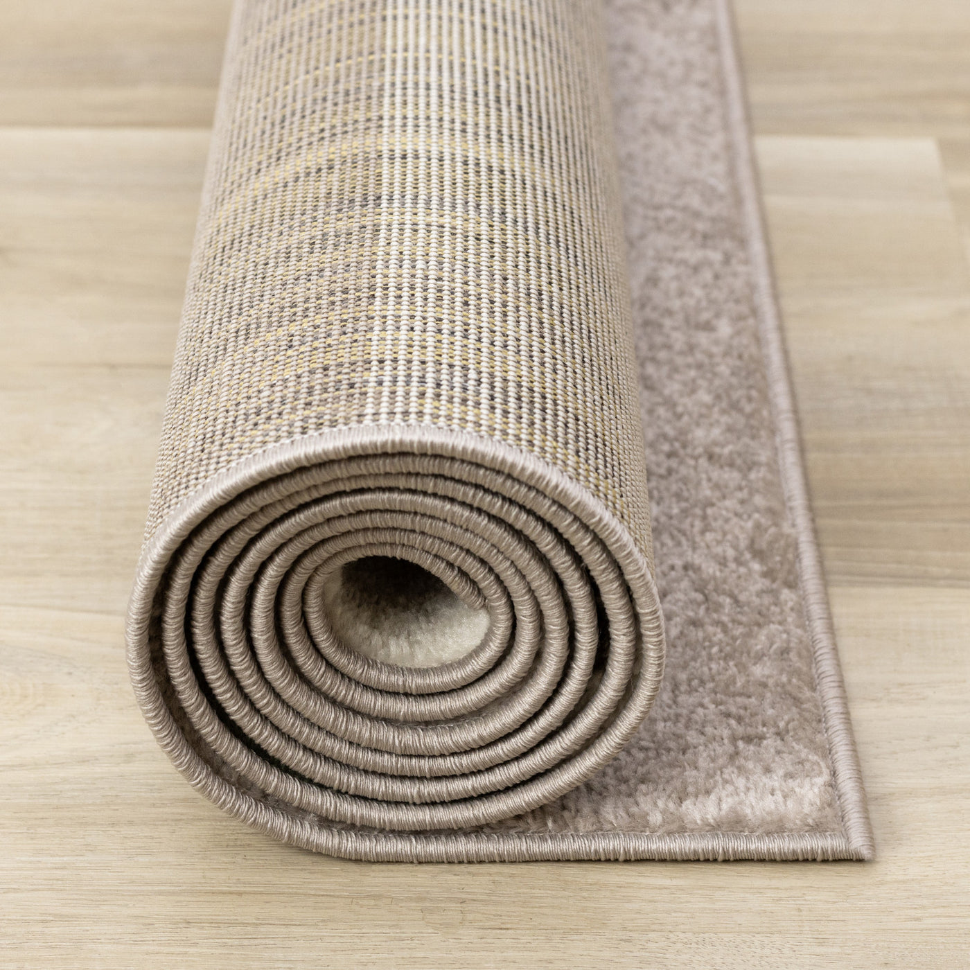 Maui Contemporary Geometric Area Rug - Cream Green - 5' X 8'