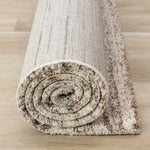 Marquee Soft Contemporary Area Rug - Cream Rust - 5' X 8'