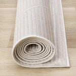 Logan Modern Lines Area Rug - 5' X 8' - Cream