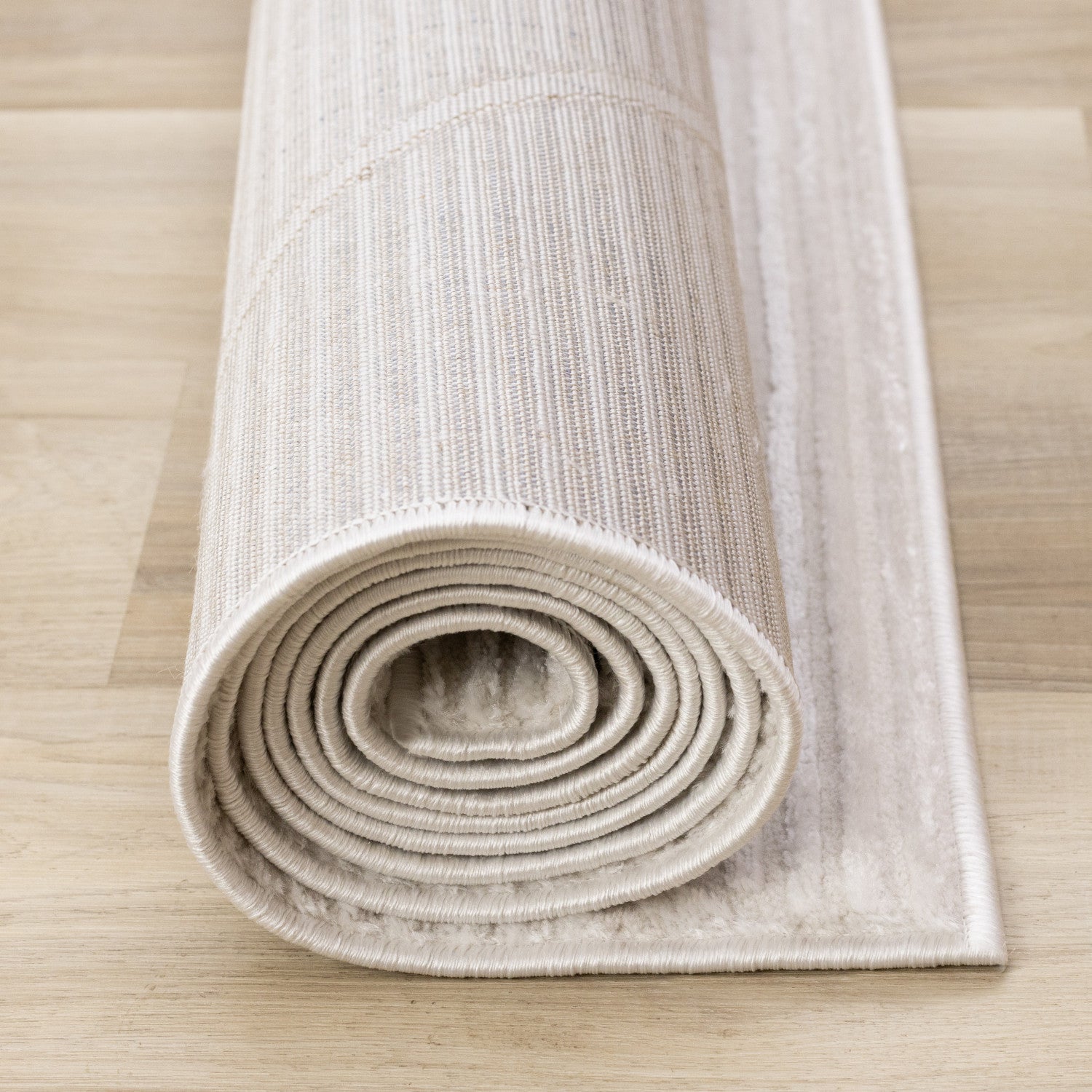 Logan Modern Lines Area Rug - 5' X 8' - Cream