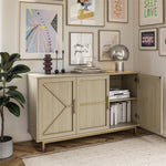 Neely Wide Accent Cabinet - Pale Oak