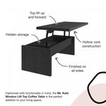 Winston Lift-Top Coffee Table - Black Oak
