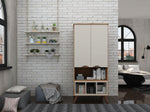 Applesham Display Cabinet - Off White/Maple Cream