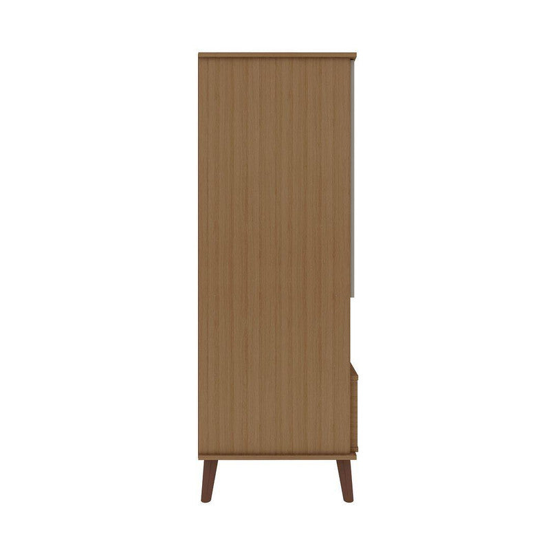 Applesham Display Cabinet - Off White/Maple Cream