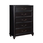 Herman 5 Drawer Chest - Charcoal Brown