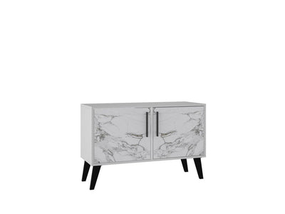Kismayo Side Table - White Marble