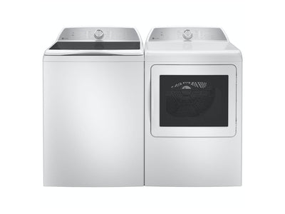 GE Profile White Top Load Washer (5.8 IEC cu. ft.) & GE Profile White Gas Dryer (7.4 cu. ft.) - PTW600BSRWS/PTD60GBSRWS