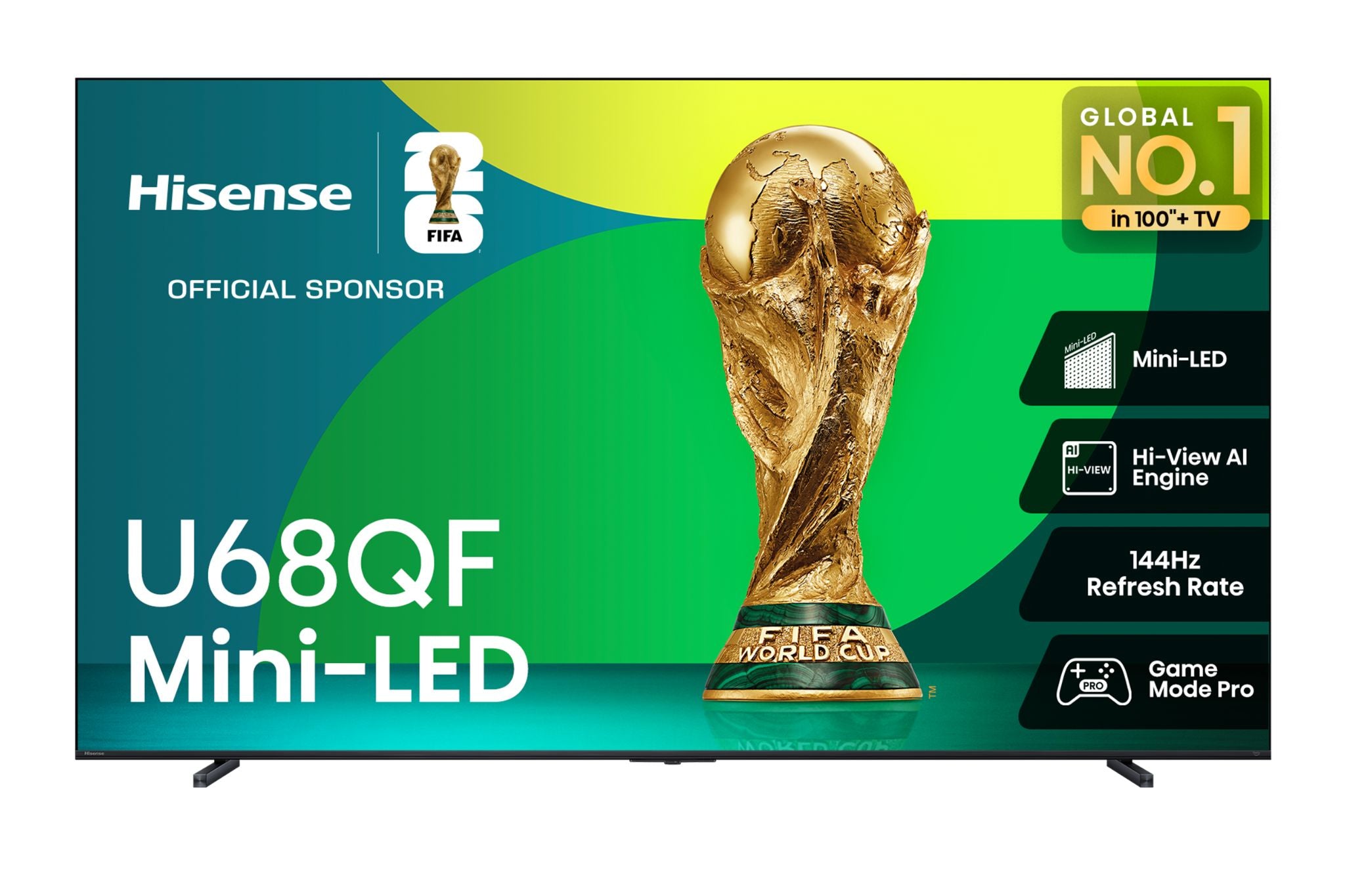 Hisense 75" 4K Smart Mini-LED QLED TV - 75U68QF--