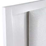 Paris 3-Piece Queen Storage Bed with LED Lighting - White, Silver