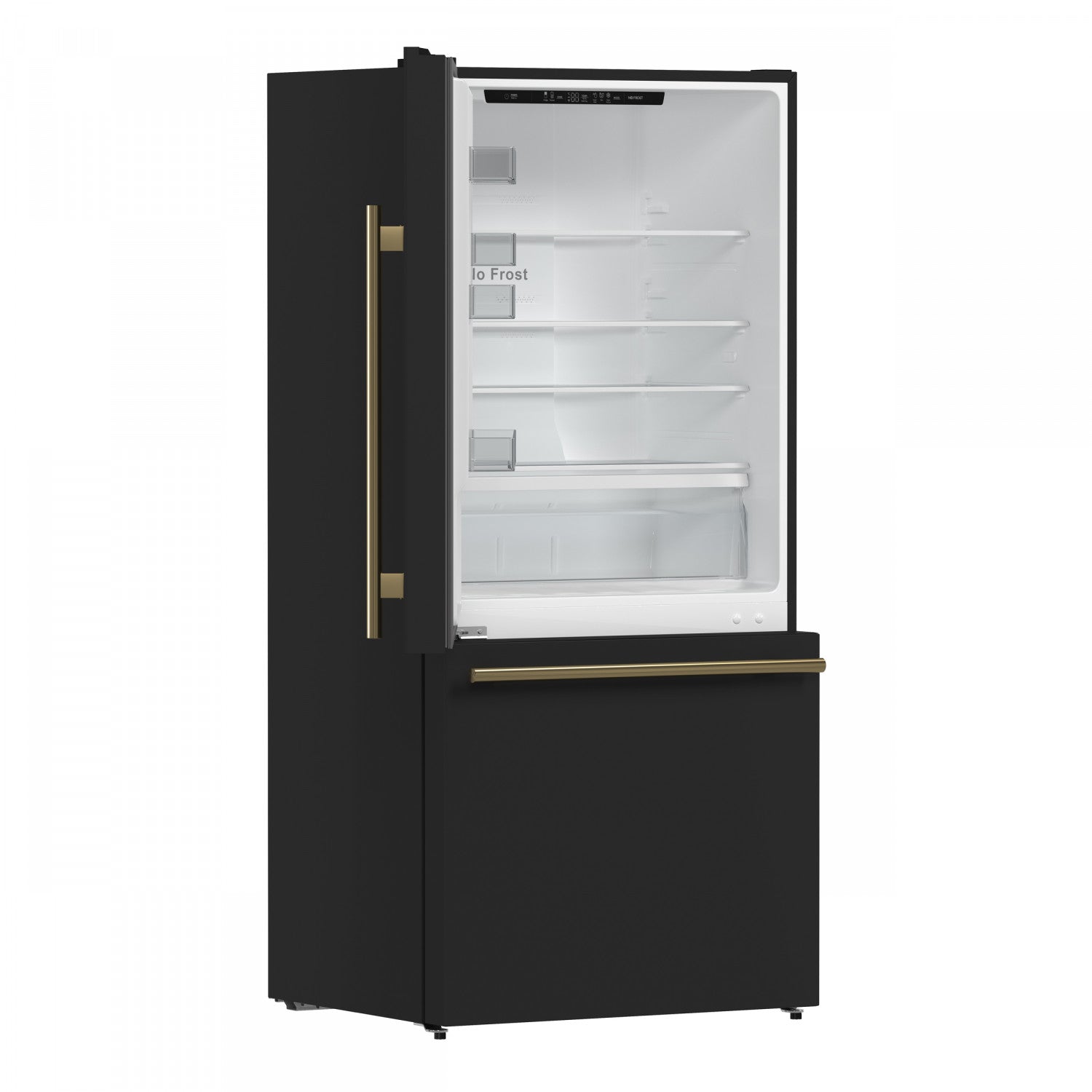 Forno Milano 62" Black 2-piece Freestanding Dual Bottom Freezer Refrigerator (34.4 Cu. Ft.) - FFFFD1787-60BLK